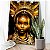 Quadro Decorativo Canvas Mulher com Coroa Ornamental Dourada Vertical - Imagem 2