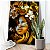 Quadro Decorativo Canvas Mulher Dourada com Flores na Cabeça Vertical - Imagem 4