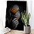 Quadro Decorativo Canvas Mulher Preto e Branco e Rosa Dourada Vertical - Imagem 4
