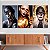 Quadros Decorativos Trio em Canvas Beleza Feminina Mulheres com Maquiagem Preta e Dourada - Imagem 3