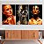 Quadros Decorativos Trio em Canvas Beleza Feminina Mulheres com Maquiagem Preta e Dourada - Imagem 2