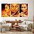 Quadros Decorativos Trio em Canvas Beleza Feminina Mulheres com Maquiagem Dourada - Imagem 5