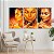 Quadros Decorativos Trio em Canvas Beleza Feminina Mulheres com Maquiagem Dourada - Imagem 3