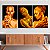 Quadros Decorativos Trio em Canvas Beleza Feminina Mulheres com Maquiagem Dourada - Imagem 4