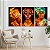 Quadros Decorativos Trio em Canvas Beleza Feminina Mulheres com Maquiagem Dourada - Imagem 4