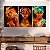Quadros Decorativos Trio em Canvas Beleza Feminina Mulheres com Maquiagem Dourada - Imagem 2