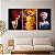 Quadros Decorativos Trio em Canvas Mulheres com Flores na Cabeça - Imagem 3