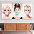 Quadros Decorativos Trio em Canvas Marilyn Audrey Brigitte - Imagem 4