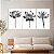Quadros Decorativos Trio em Canvas Natureza Flores de Lótus Preto e Branco - Imagem 3