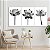 Quadros Decorativos Trio em Canvas Natureza Flores de Lótus Preto e Branco - Imagem 4