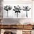 Quadros Decorativos Trio em Canvas Natureza Flores de Lótus Preto e Branco - Imagem 5