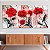 Quadros Decorativos Trio em Canvas Floral Rosas com Fundo Abstrato - Imagem 5
