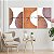 Quadros Decorativos Trio em Canvas Abstrato Amor Fé e Gratidão - Imagem 5
