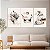 Quadros Decorativos Trio em Canvas Abstrato Estátuas Pop Art - Imagem 2