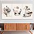 Quadros Decorativos Trio em Canvas Abstrato Estátuas Pop Art - Imagem 1
