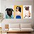 Quadros Decorativos Trio em Canvas Animais Pets Dogs Pug Border Collie - Imagem 3
