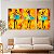 Quadros Decorativos Trio em Canvas Pintura Bailarinas Vestido Colorido - Imagem 3