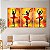 Quadros Decorativos Trio em Canvas Pintura Bailarinas Vestido Vermelho - Imagem 3
