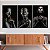 Quadros Decorativos Trio em Canvas Beleza Feminina Mulheres com Maquiagem Preta e Dourada - Imagem 1