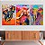Quadros Decorativos Trio em Canvas Animais Elefantes Coloridos Pintura - Imagem 3