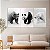Quadros Decorativos Trio em Canvas Animais Preto e Branco Urso Pardo Panda Polar - Imagem 5