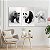 Quadros Decorativos Trio em Canvas Animais Preto e Branco Urso Pardo Panda Polar - Imagem 4