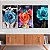 Quadros Decorativos Trio em Canvas Beleza Feminina Mulheres com Flores no Rosto - Imagem 1