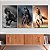 Quadros Decorativos Trio em Canvas Animais Cavalos Galopando - Imagem 5