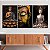 Quadros Decorativos Trio em Canvas Religioso Composição Buda - Imagem 1