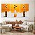 Quadros Decorativos Trio em Canvas Composição Vasos com Três Flores Pintura - Imagem 3