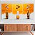 Quadros Decorativos Trio em Canvas Composição Vasos com Três Flores Pintura - Imagem 4