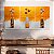 Quadros Decorativos Trio em Canvas Composição Vasos com Três Flores Pintura - Imagem 1