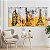 Quadros Decorativos Trio em Canvas Abstrato Monumentos Históricos - Imagem 4