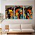 Quadros Decorativos Trio em Canvas Street Art Rostos de Homens - Imagem 2