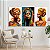 Quadros Decorativos Trio em Canvas Beleza Feminina Rostos de Mulheres Pintura - Imagem 3