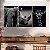 Quadros Decorativos Trio em Canvas Animais Silvstres Elefante Rinoceronte Girafa - Imagem 4