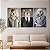 Quadros Decorativos Trio em Canvas Animais com Corpo Humano Cachorro Lobo - Imagem 3