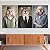 Quadros Decorativos Trio em Canvas Animais com Corpo Humano Cachorro Lobo - Imagem 4