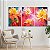 Quadros Decorativos Trio em Canvas Floral Pintura Flores Amarelas - Imagem 2