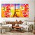 Quadros Decorativos Trio em Canvas Composição Floral e Torre Eiffel - Imagem 1