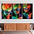 Quadros Decorativos Trio em Canvas Beleza Feminina Mulheres com Maquiagem Colorida - Imagem 5