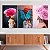 Quadros Decorativos Trio em Canvas Beleza Feminina Mulheres com Flores na Cabeça - Imagem 3