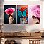 Quadros Decorativos Trio em Canvas Beleza Feminina Mulheres com Flores na Cabeça - Imagem 5