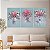 Quadros Decorativos Trio em Canvas Mulheres com Flores no Rosto - Imagem 5