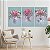 Quadros Decorativos Trio em Canvas Mulheres com Flores no Rosto - Imagem 4