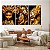 Quadros Decorativos Trio em Canvas Mulheres Douradas Enfeitadas Golden - Imagem 5