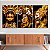 Quadros Decorativos Trio em Canvas Mulheres Douradas Enfeitadas Golden - Imagem 2