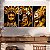 Quadros Decorativos Trio em Canvas Mulheres Douradas Enfeitadas Golden - Imagem 3
