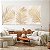 Quadros Decorativos Trio em Canvas Folhagens Douradas com Sombras - Imagem 2