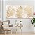 Quadros Decorativos Trio em Canvas Folhagens Douradas com Sombras - Imagem 3